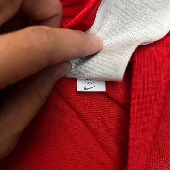 Nike Dri-Fit Shirt Men Large Red Atlanta Braves MLB Short Sleeve Crew Neck New L - Picture 7 of 8